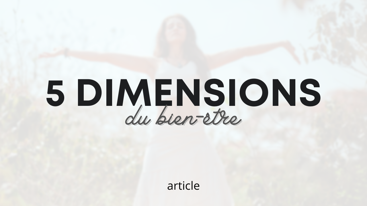 5 dimensions du bien-être